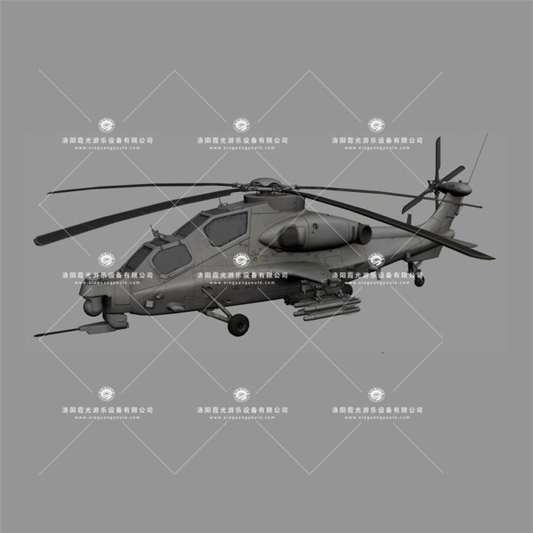 谢家集武装直升机3D模型